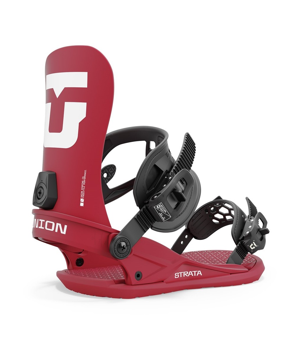 UNION BINDING STRATA 18-19 レッド　Mサイズ Union Strata Snowboard Bindings Men's Large (US 10.5-13