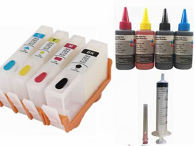 Empty Refillable Ink Cartridge Kit for HP 920 920XL 6500 7000 plus 4x100ml ink