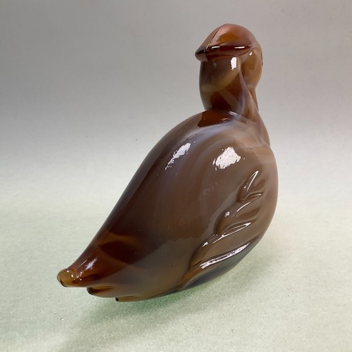 Heisey Imperial Glass Animal Caramel Slag Glass Duck - Vintage - Picture 6 of 9