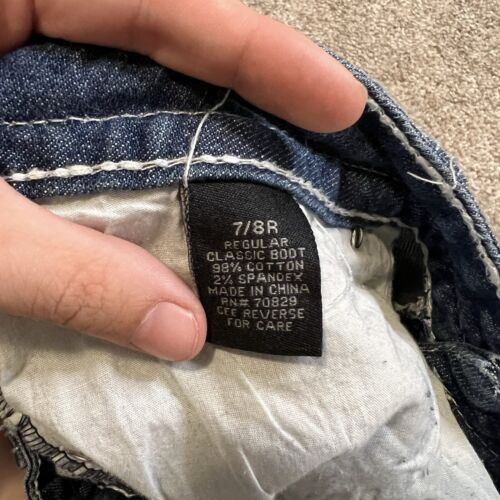 Jeans Premier vita bassa Y2K strass Rue 21 jeans donna junior taglia 7 - Foto 4 di 4
