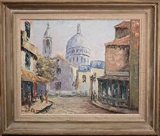 Stunning French Impressionist Oil Painting ofPlace du Terte, Signed & FINE!