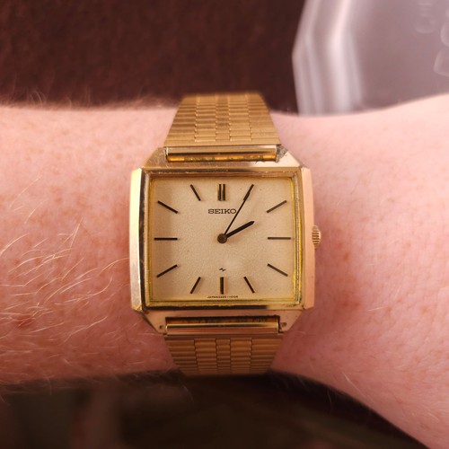 Vintage Seiko 'Chariot' Rectangular Manual Mens Watch - 2220-3340 - Made 1976 - Picture 10 of 10
