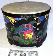 Remo Kids Percussion Gathering Drum large 10 x 7 1/2 instrument Colorful Gift