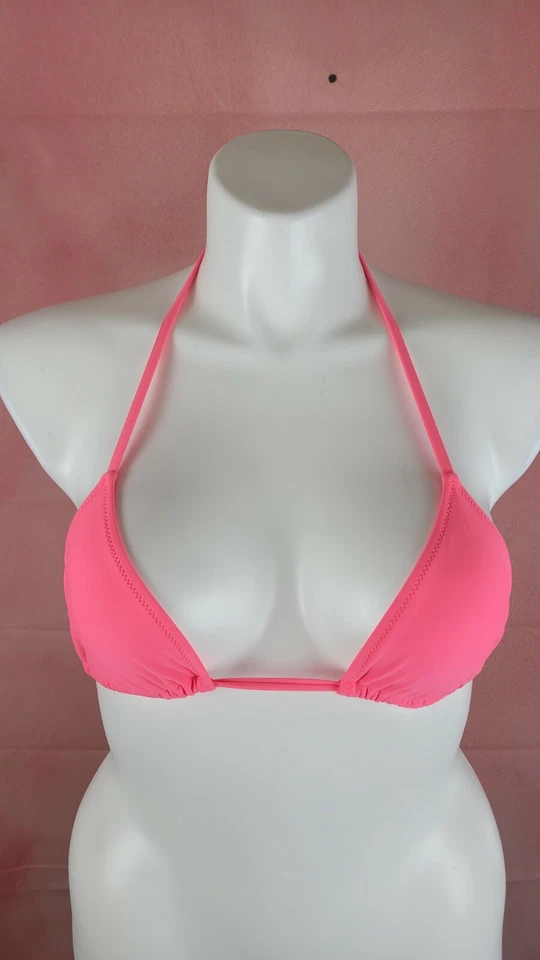 aerie by American Eagle Triangle  Bikini Top Sz Small Color Pink ( NO Pads - Image 4 of 4