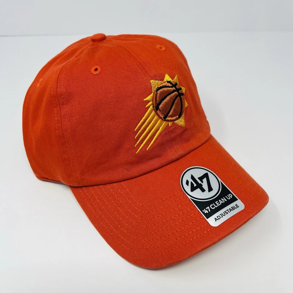 ‘47 Brand NBA Phoenix Suns Orange Mens Dad Hat Cap Strapback Adjustable Clean Up - Image 3 of 4