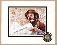 1989 - EMMETT KELLY MINI PRINTS BY WORLD FAMOUS ARTIST - BARRY LEIGHTON JONES