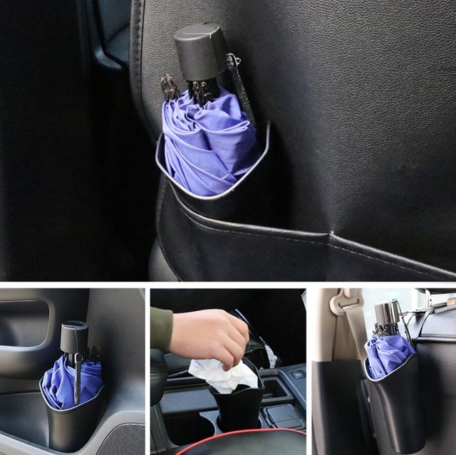 Black Car Vehicle Door Tank Folding Umbrella Holder Organizer Rain Rack