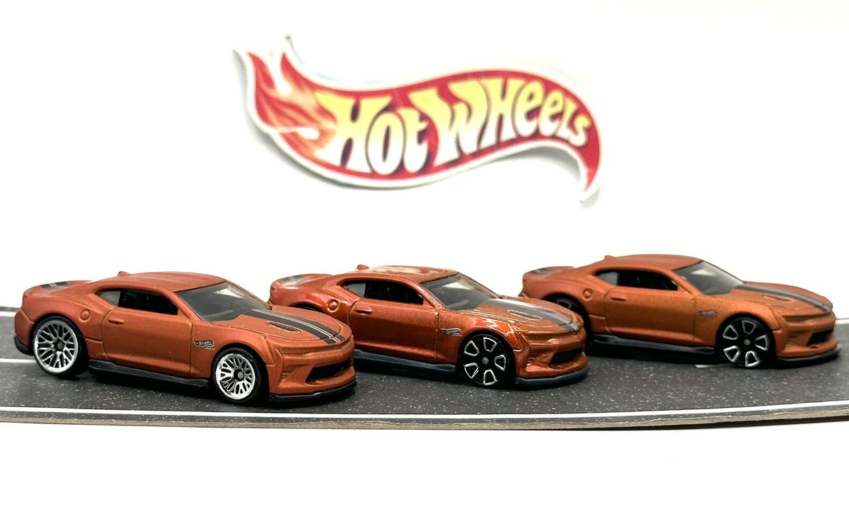 Loose Hot Wheels 18 Camaro SS Variation Lot of 3 (orange