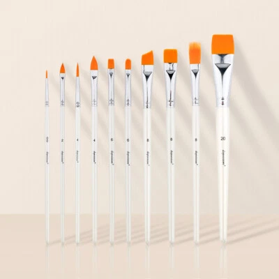 Bowitzki Face Paint Brushes 10/6 Pcs for Face Body Paint Painting Brush Body Art