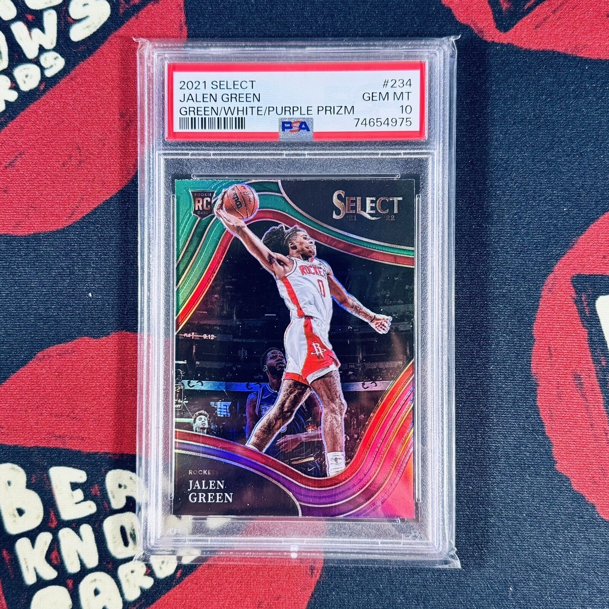 その他 21-22 Prizm choice Jalen Green RC PSA9 JALEN GREEN 2021-22 Select Green White Purple #234 COURTSIDE Prizm
