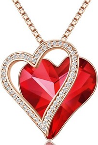 Authentic Love Heart Pendant Chain For Women | Gold Plated