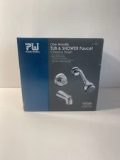Plumb works one Handle tub shower faucet 673-6000 Chrome finish
