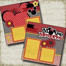 MOUSE MEMORIES - 2 Premade Scrapbook Pages - EZ Layout 2192