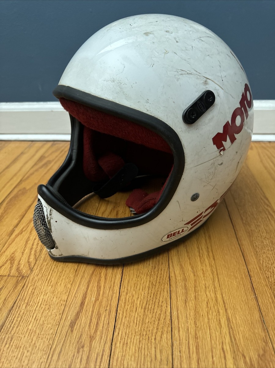 BELL MOTO3 ホワイトヘルメット BELL（ヘルメット） 送料無料 BELL MOTO3 WHITE 62cm/ベルモト3