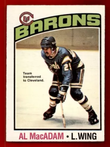 1976-77 O-Pee-Chee #237 Al MacAdam EXMT