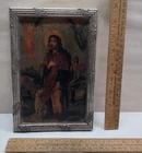 vintage PRINT - SAINT ROCH or SAINT ROCCO - As Is - framed