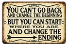 Vintage Look Retro Tin Sign Fun Plaque Inspirational Wall Art Positive Quote