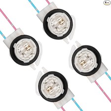 4PCS Pre-Wired Harness Sockets, LED Bulbs Socket Adapters, Pi Size: 3156/4PCS