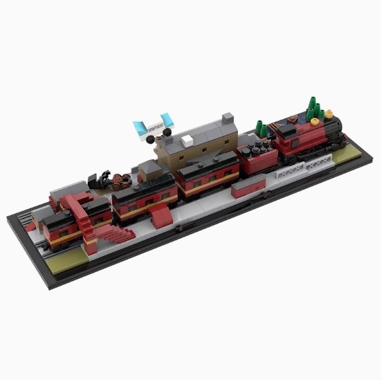 Juguete rompecabezas Hogwarts Harry Potter Express Station Building Street View