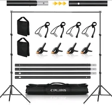 CPLIRIS Backdrop Stand for Parties, 8.5x10ft Adjustable Backdrop Support