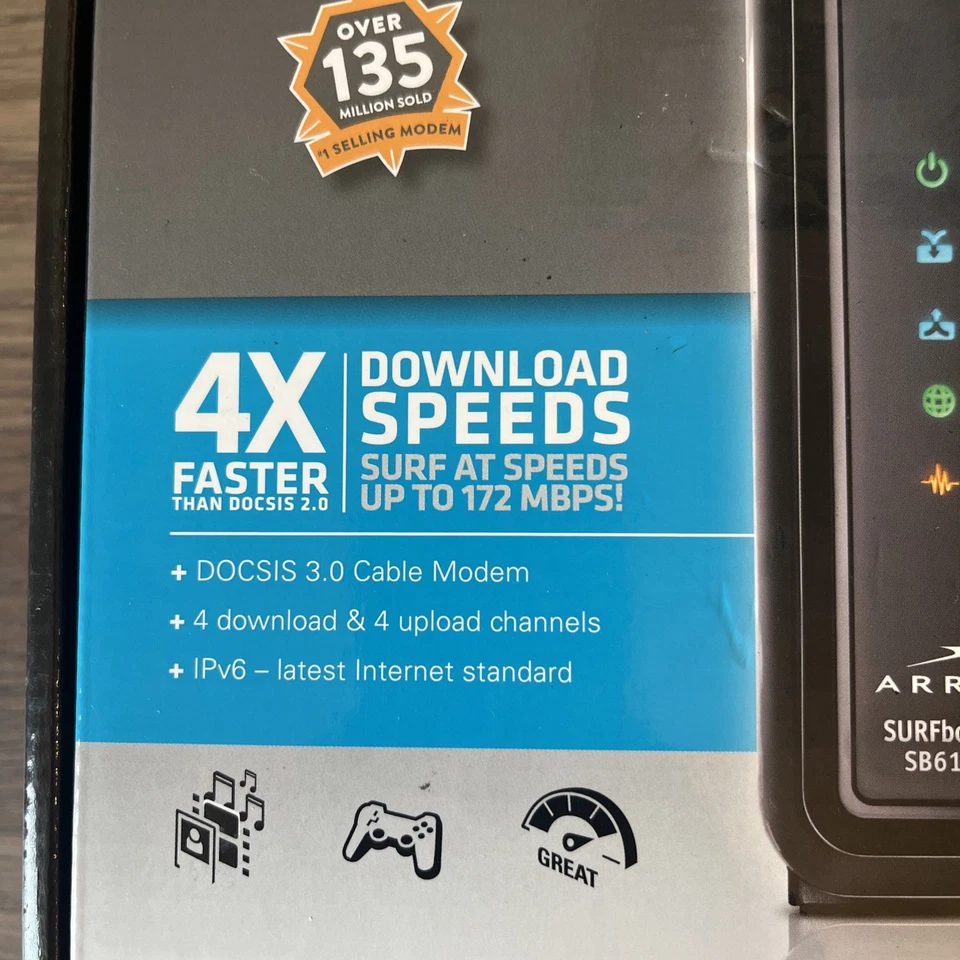 Motorola Arris SURFboard Modem 200 Series Model SB6121 - Image 2 of 4