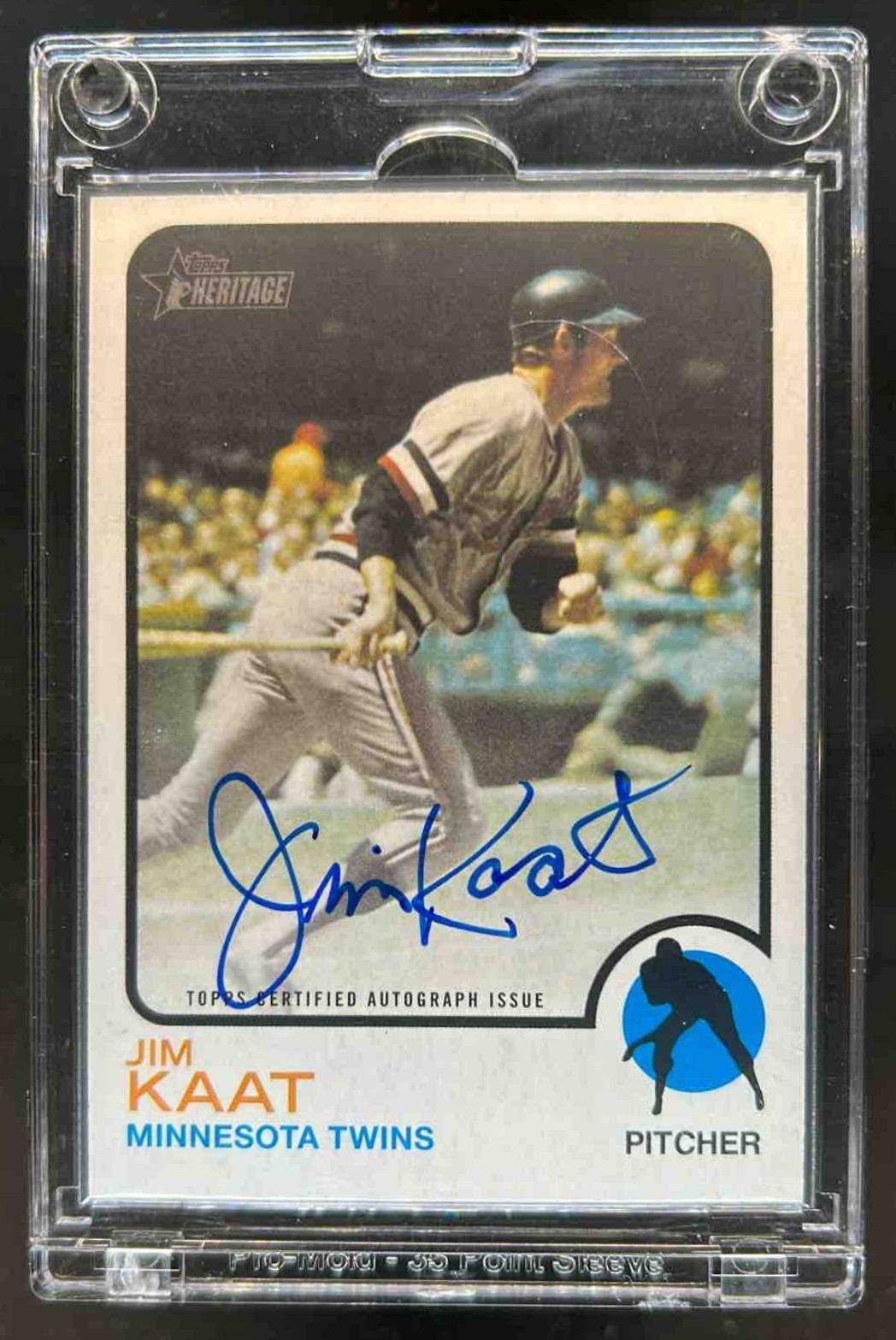 2022 Topps Heritage Jim Kaat Real One Auto #ROA-JK Twins