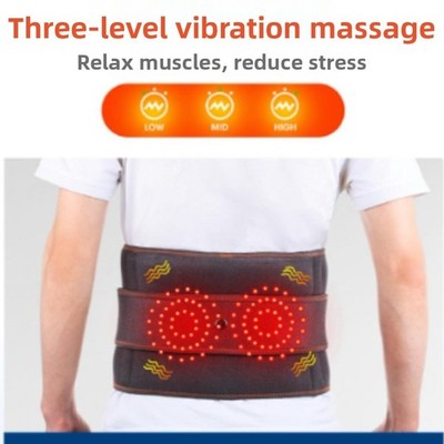 Touch Control Elektrisches Heizkissen mit Massage bei Taillen- und Rückenschmer