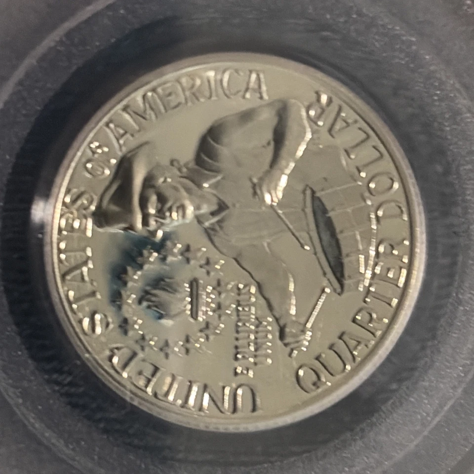 1976 S Silver Bicentennial PCGS gem Proof Set Signed By Designers 25C And 50C - Image 4 of 4