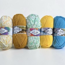 Alize Yarn Bundle Assorted Lot Verona & Burcu...