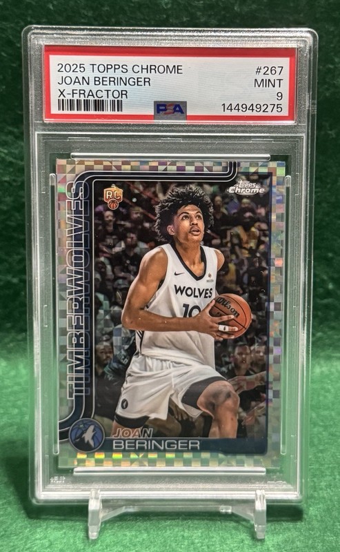 2025 Topps Chrome Joan Berringer X-Fractor Rookie #267 PSA MINT 9