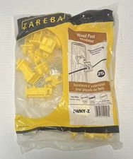 Zareba IWNY-Z Wood Post Electric Fence Insulators 25 Pack, Nails Included, New