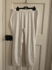 Next Full Length Legging Jeggings White Demin Look Size 18 Regular 