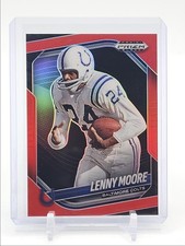 LENNY MOORE 2025 PANINI PRIZM BLACK NFL FOOTBALL RED COLTS /299 Q0154