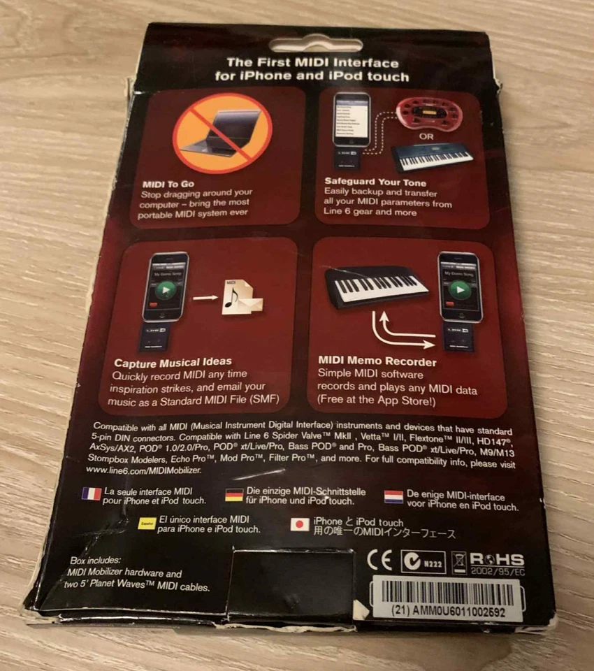 Line 6 Midi Mobilizer Mk1 Interface iPod / iPhone / iPad - Image 3 of 3