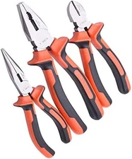 Professional pliers set long nose diagonal combination