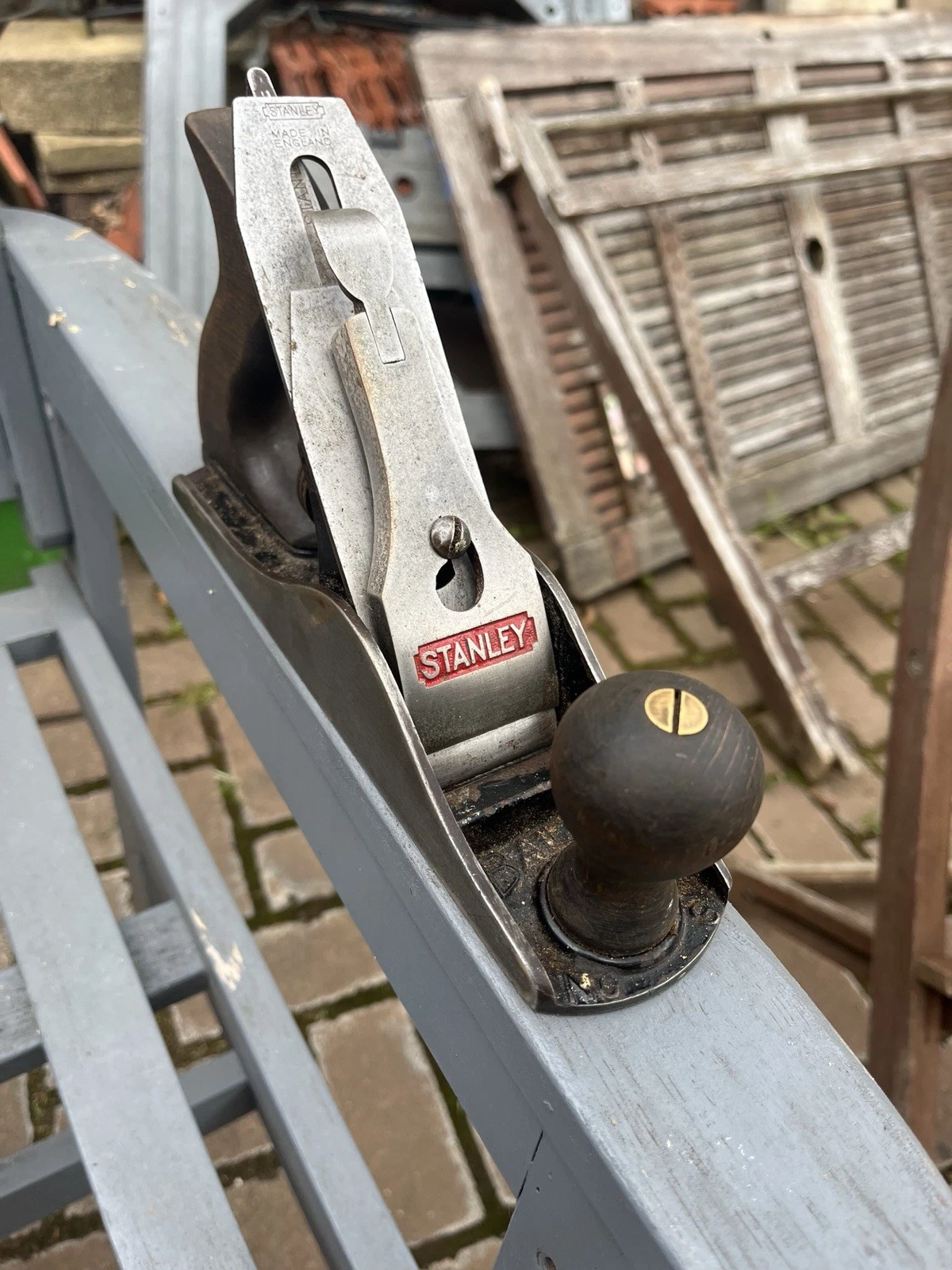 Vintage Stanley No 3 hand plane / carpentry woodwork tools