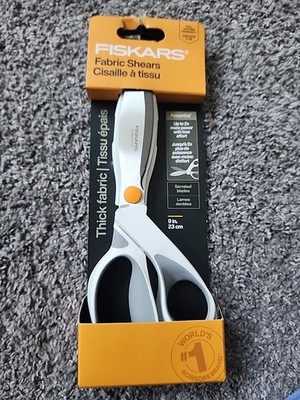 Fiskars Crafts PowerCut Softgrip Shears 9 inch White/Grey