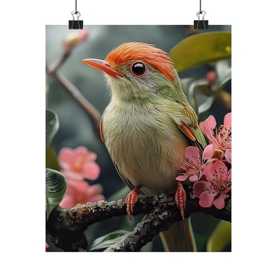 Cuban Tody Bird Art Print Poster, Wildlife Home Decor, Nature Lover Gift