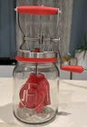 Vintage Style Butter Churner – Manual Hand Crank Glass Jar Kitchen Tool
