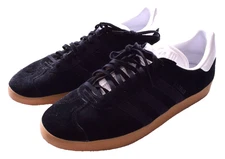 Adidas Originals Gazelle Mens Black White Gum Suede Sneakers EE5524 size US 11.