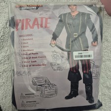 Spooktacular Creations Mens Ruthless Rogue Pirate Costume 8pc Set Large 21184-L