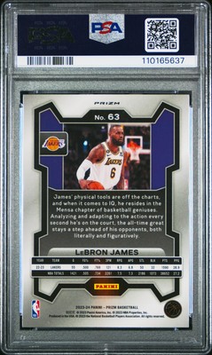 2023 PANINI PRIZM RED ICE #63 LEBRON JAMES PSA 10 | eBay