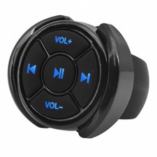 Wireless Steering Wheel Remote with 5-Button Media Controls for Mobile