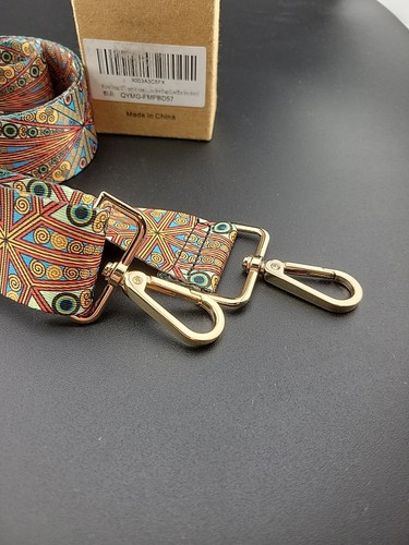 Nefelibata BORSA/CINTURINO FOTOCAMERA regolabile RETRO stampa colorata hardware oro nuovo con scatola - Foto 5 di 6