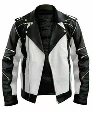 Michael Jackson MJ Thriller Inspired Real Leather Jacket Iconic Dance Costume