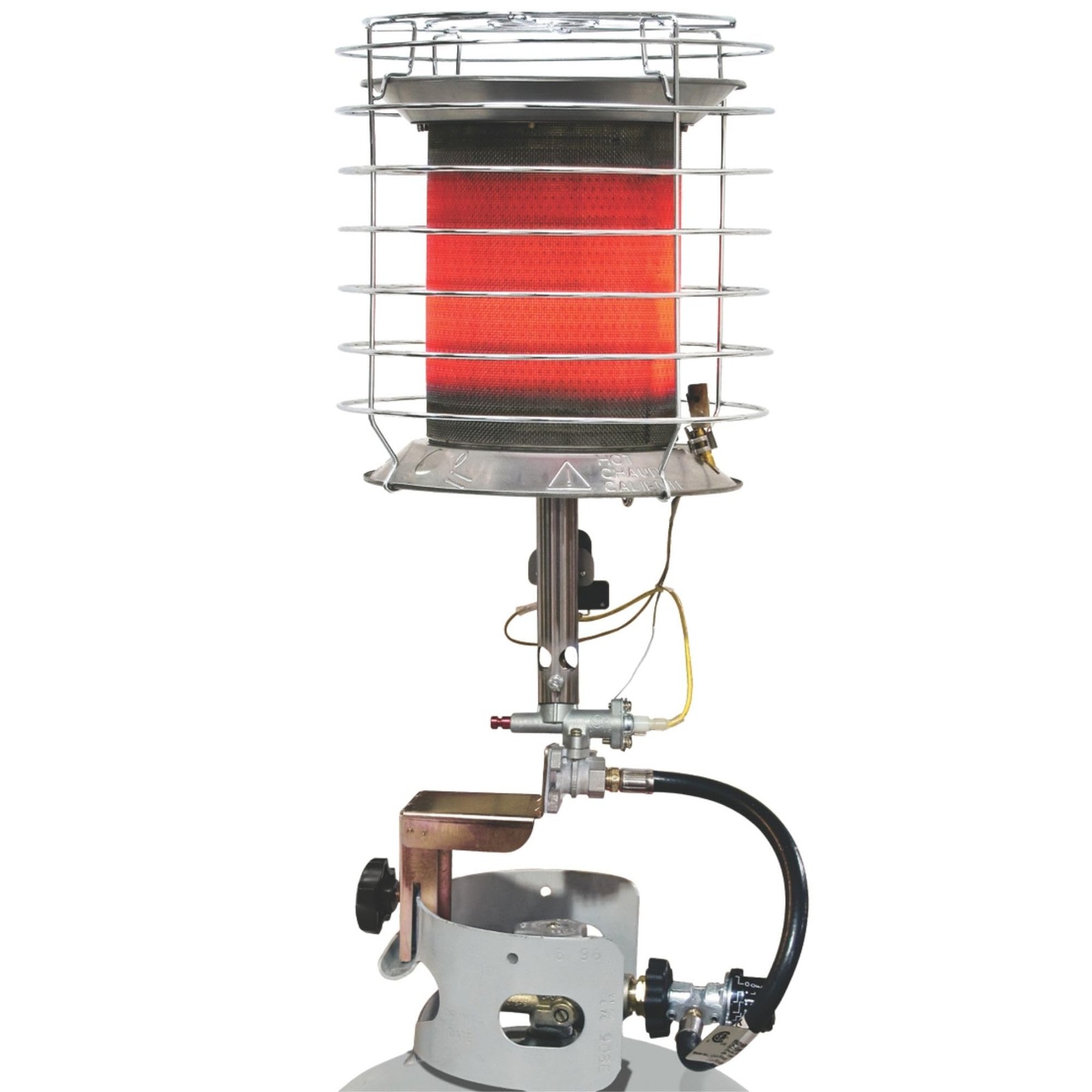 TT-360 Propane(LP) 360 Degree Tank Top Heater, Length: 8.9in, Width: 8.9in, H...