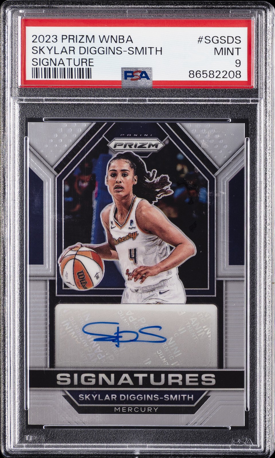 2023 PANINI PRIZM WNBA SIGNATURES #SGSDS SKYLAR DIGGINS-SMITH PSA 9 AUTO view 1