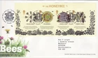 GB Stamps First Day Cover Bees MS, Insects, honey, hive, dance, comb  SHS 2015