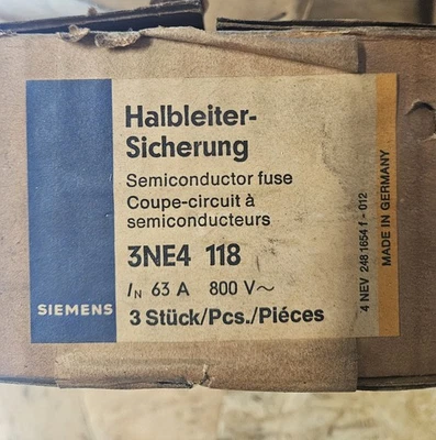3NE4118 Siemens, Circuit Breakers & Fuses