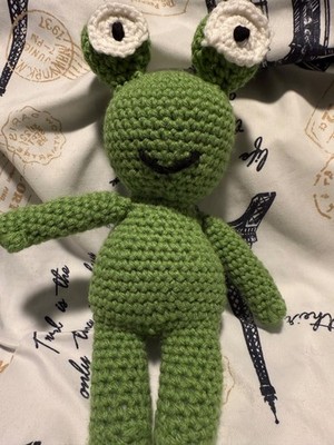 Handmade crochet froggy